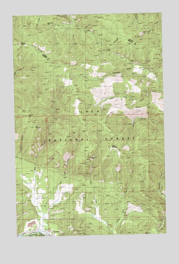 De Borgia North, MT USGS Topographic Map