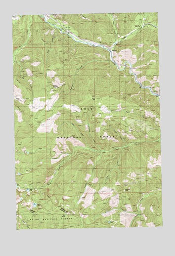 De Borgia South, MT USGS Topographic Map