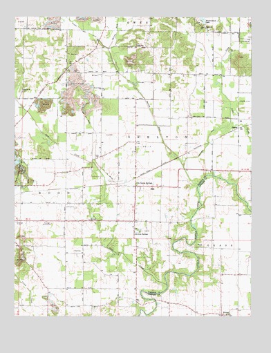 De Gonia Springs, IN USGS Topographic Map
