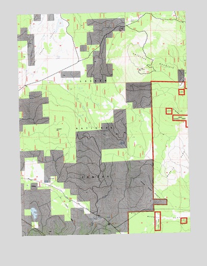 Antelope Mountain, CA USGS Topographic Map