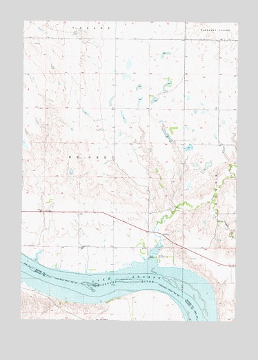 De Grey, SD USGS Topographic Map