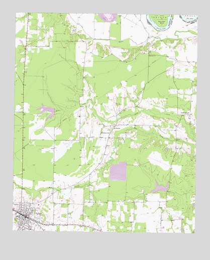 De Kalb, TX USGS Topographic Map