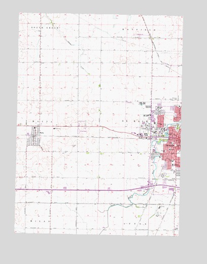 DeKalb, IL USGS Topographic Map