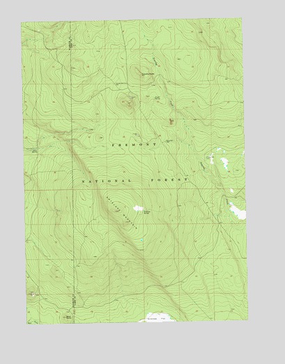 Antelope Mountain, OR USGS Topographic Map
