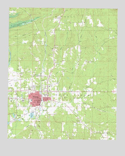De Queen, AR USGS Topographic Map