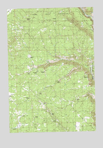 Dead Canyon, WA USGS Topographic Map