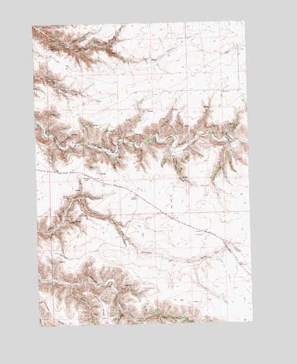 Dead Dog Canyon, OR USGS Topographic Map