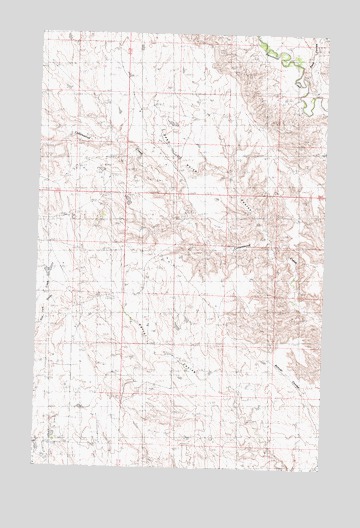 Dead Horse Coulee, MT USGS Topographic Map