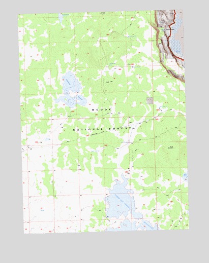 Dead Horse Reservoir, CA USGS Topographic Map