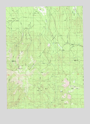 Dead Horse Summit, CA USGS Topographic Map