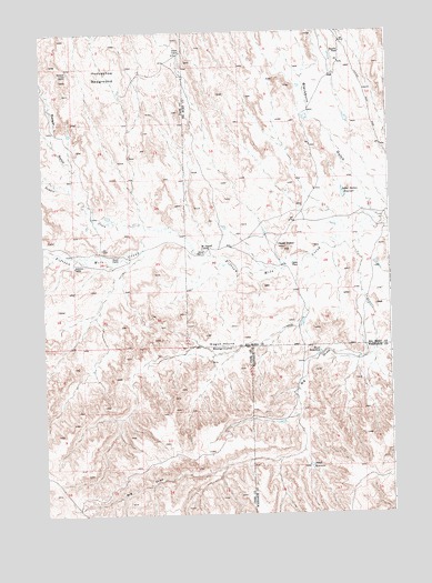 Dead Indian Hill, WY USGS Topographic Map