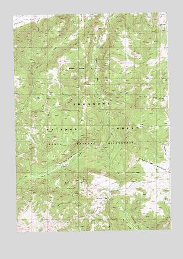 Dead Indian Meadows, WY USGS Topographic Map