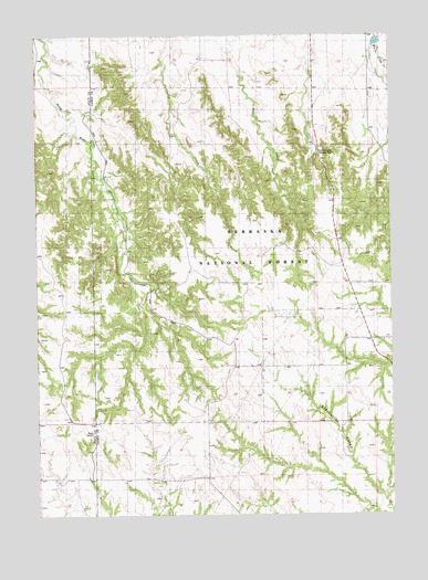 Dead Mans Creek, NE USGS Topographic Map