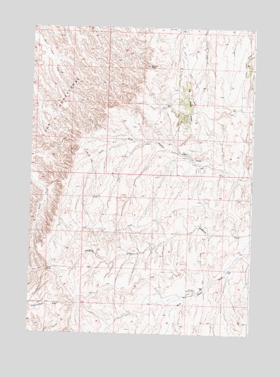 Deadline Draw, WY USGS Topographic Map