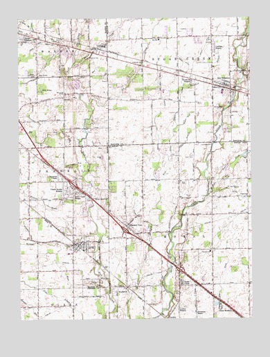Acton, IN USGS Topographic Map