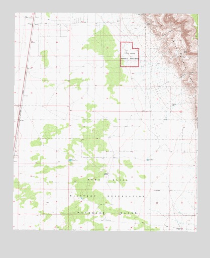 Deadman Canyon, NM USGS Topographic Map