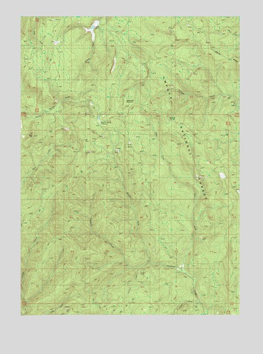 Deadman Mountain, OR USGS Topographic Map