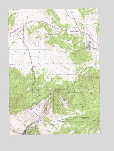 Deadwood North, SD USGS Topographic Map