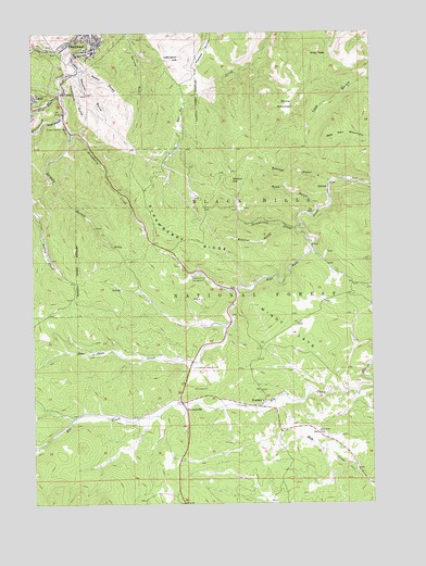 Deadwood South, SD USGS Topographic Map