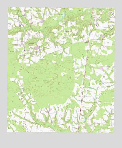 Deans Crossing, GA USGS Topographic Map