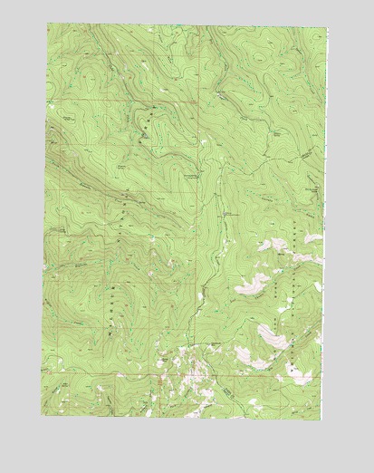 Deardorff Mountain, OR USGS Topographic Map