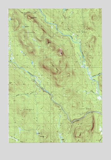 Deasey Mountain, ME USGS Topographic Map