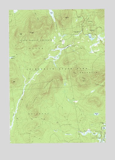 Debar Mountain, NY USGS Topographic Map