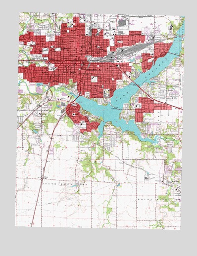 Decatur, IL USGS Topographic Map