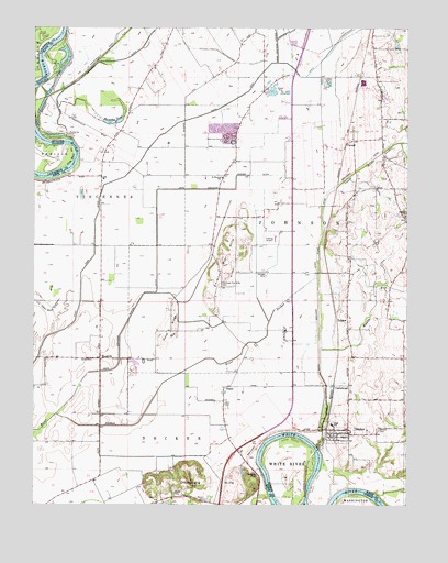 Decker, IN USGS Topographic Map