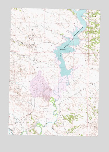 Decker, MT USGS Topographic Map