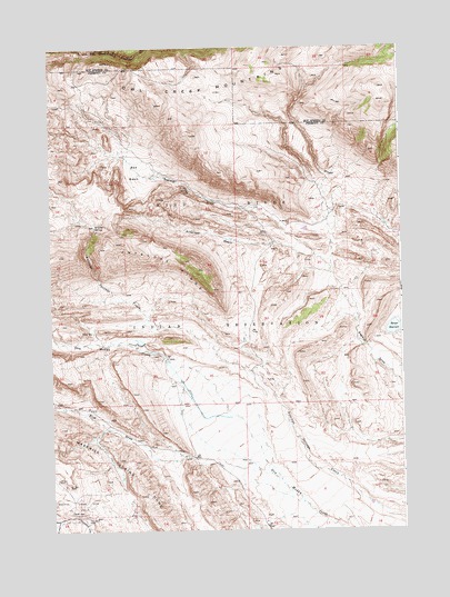 Antelope Ridge, WY USGS Topographic Map