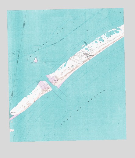Decros Point, TX USGS Topographic Map