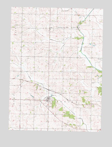 Dedham, IA USGS Topographic Map