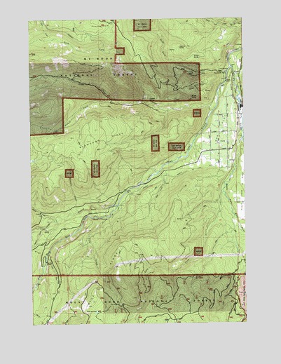 Dee, OR USGS Topographic Map