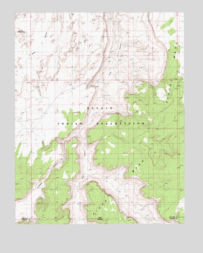 Deep Canyon South, UT USGS Topographic Map