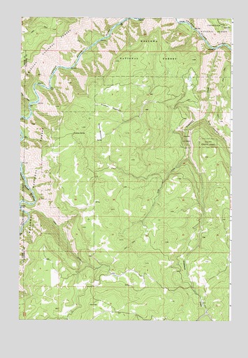 Deep Creek, OR USGS Topographic Map