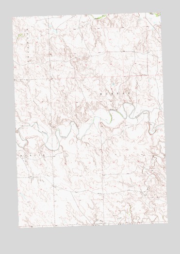 Deep Creek NE, SD USGS Topographic Map