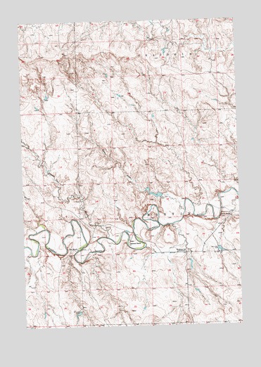 Deep Creek NW, SD USGS Topographic Map