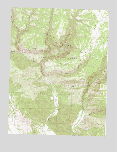Deep Creek Point, CO USGS Topographic Map