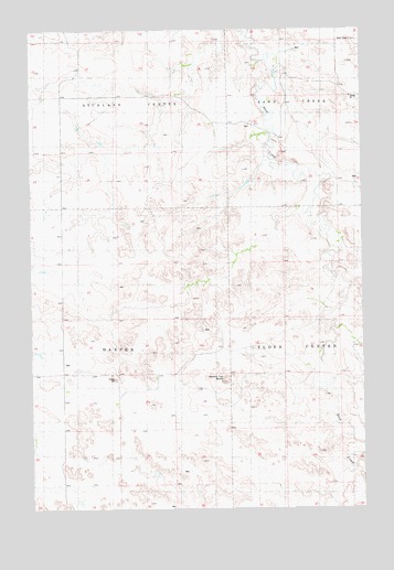 Deep Creek South, ND USGS Topographic Map