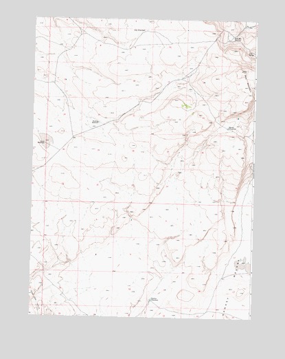 Acty Mountain, OR USGS Topographic Map