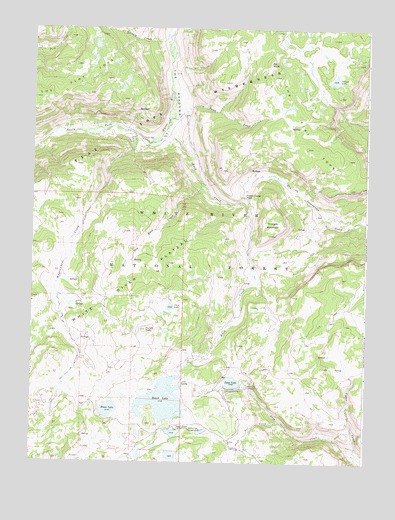 Deep Lake, CO USGS Topographic Map