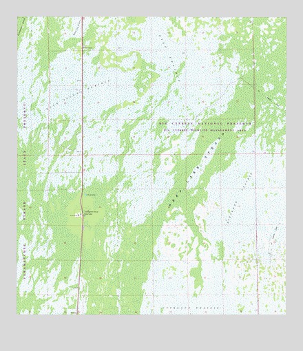 Deep Lake, FL USGS Topographic Map
