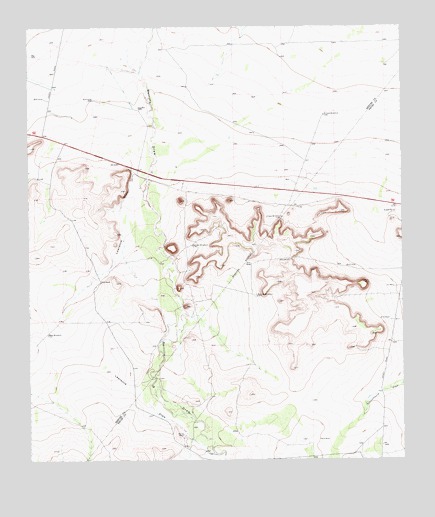 Deep Well Ranch NW, TX USGS Topographic Map