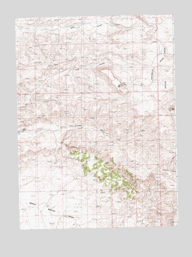 Deer Butte, WY USGS Topographic Map