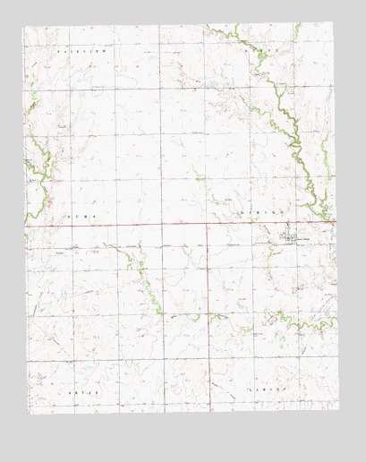 Deer Creek, OK USGS Topographic Map