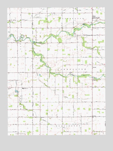 Deer Creek, IN USGS Topographic Map