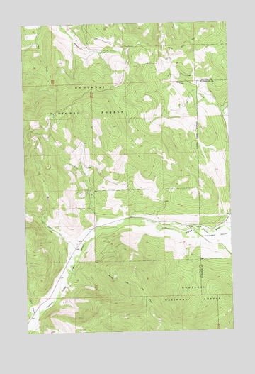 Deer Creek, MT USGS Topographic Map