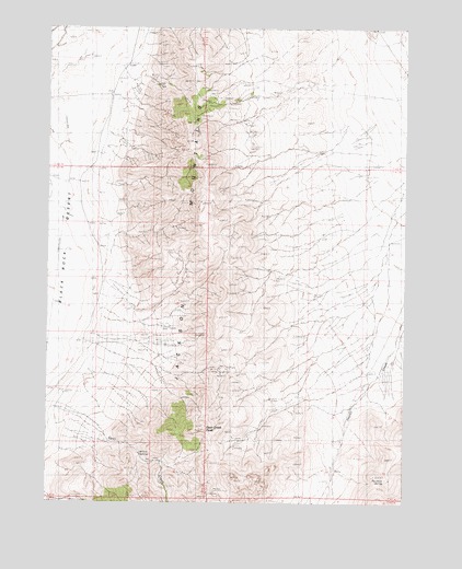 Deer Creek Peak, NV USGS Topographic Map