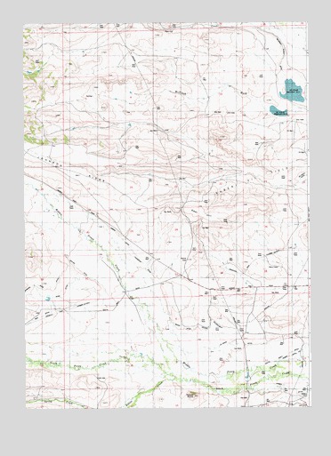 Deer Hill, WY USGS Topographic Map